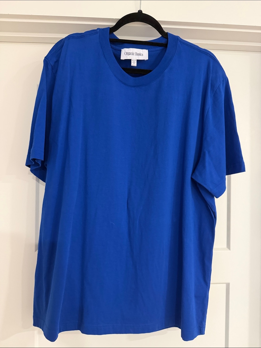 Organic Basics Men's Crew Neck T-Shirt - Blue